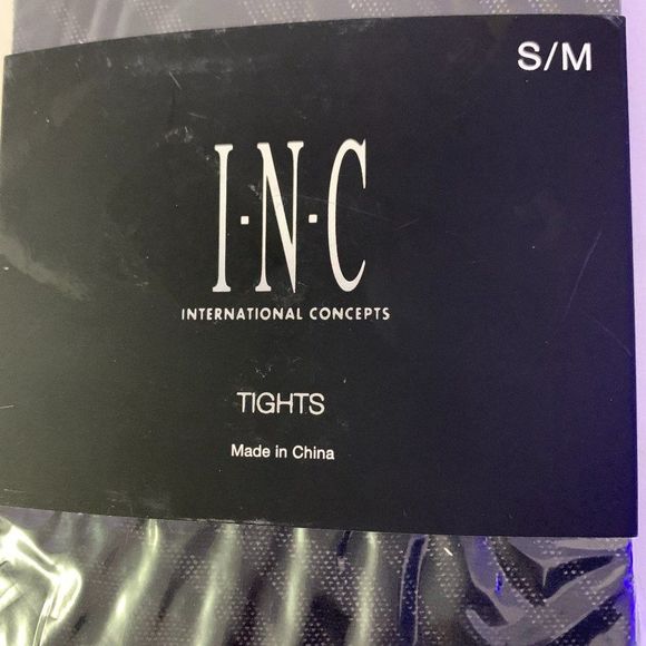 Inc International Concepts Zebra Tights- Black SIZE: XS/S - Picture 3 of 5